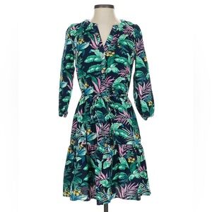 LOFT casual mini dress with tie - size L